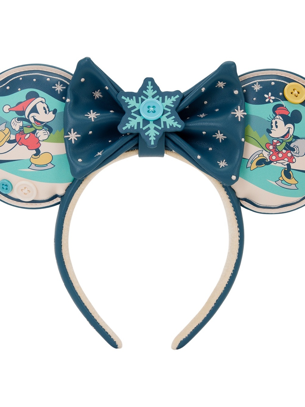 Loungefly Disney Mickey & Minnie Ice Skating Ear Headband